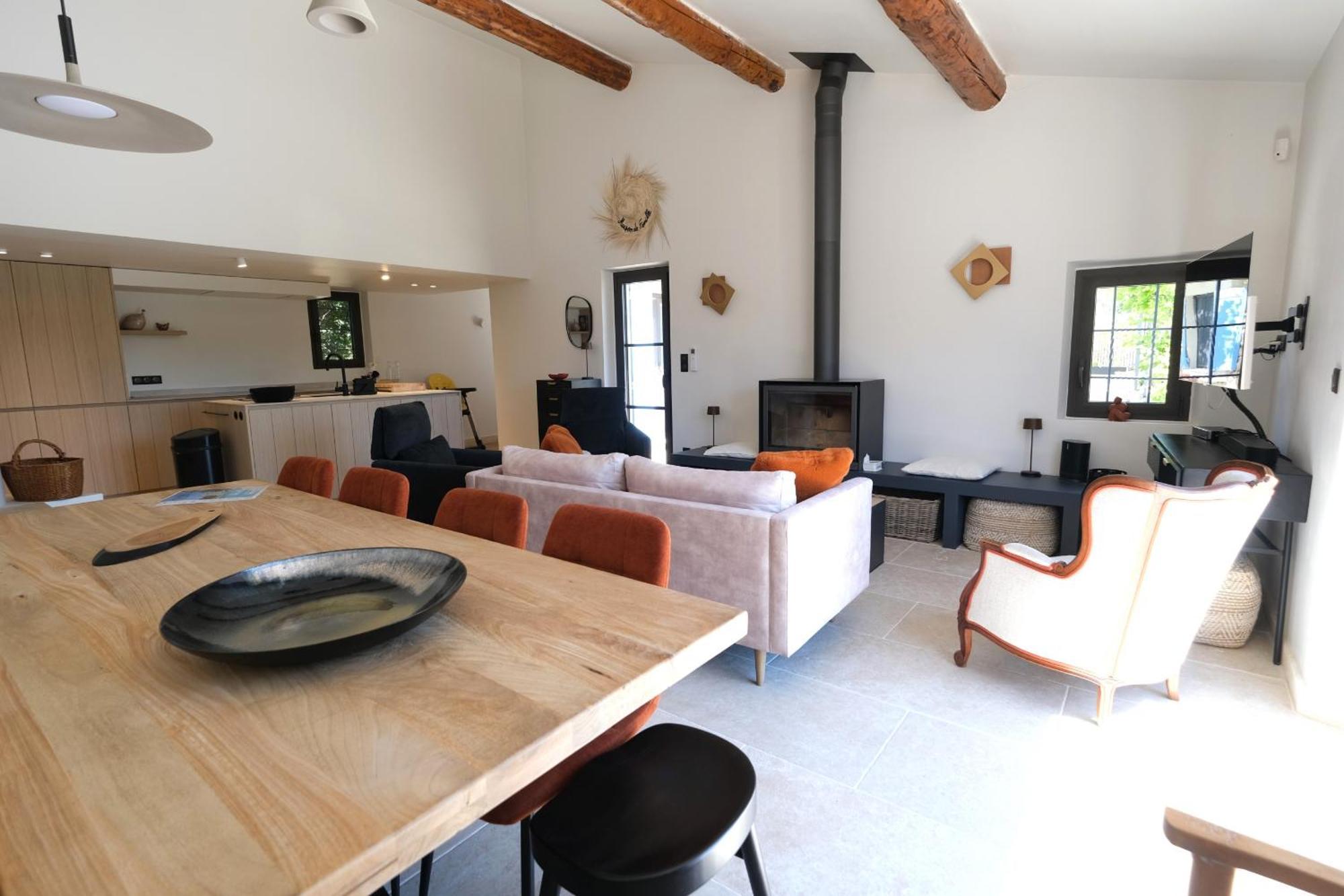 Provencal House With Heated Pool, View Of The Luberon In Robion - Accommodates 12 People. エクステリア 写真