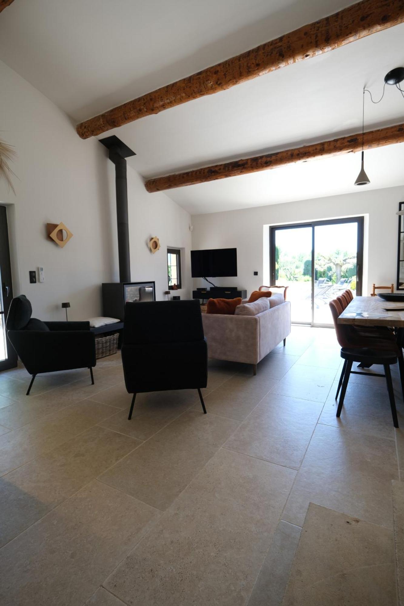 Provencal House With Heated Pool, View Of The Luberon In Robion - Accommodates 12 People. エクステリア 写真