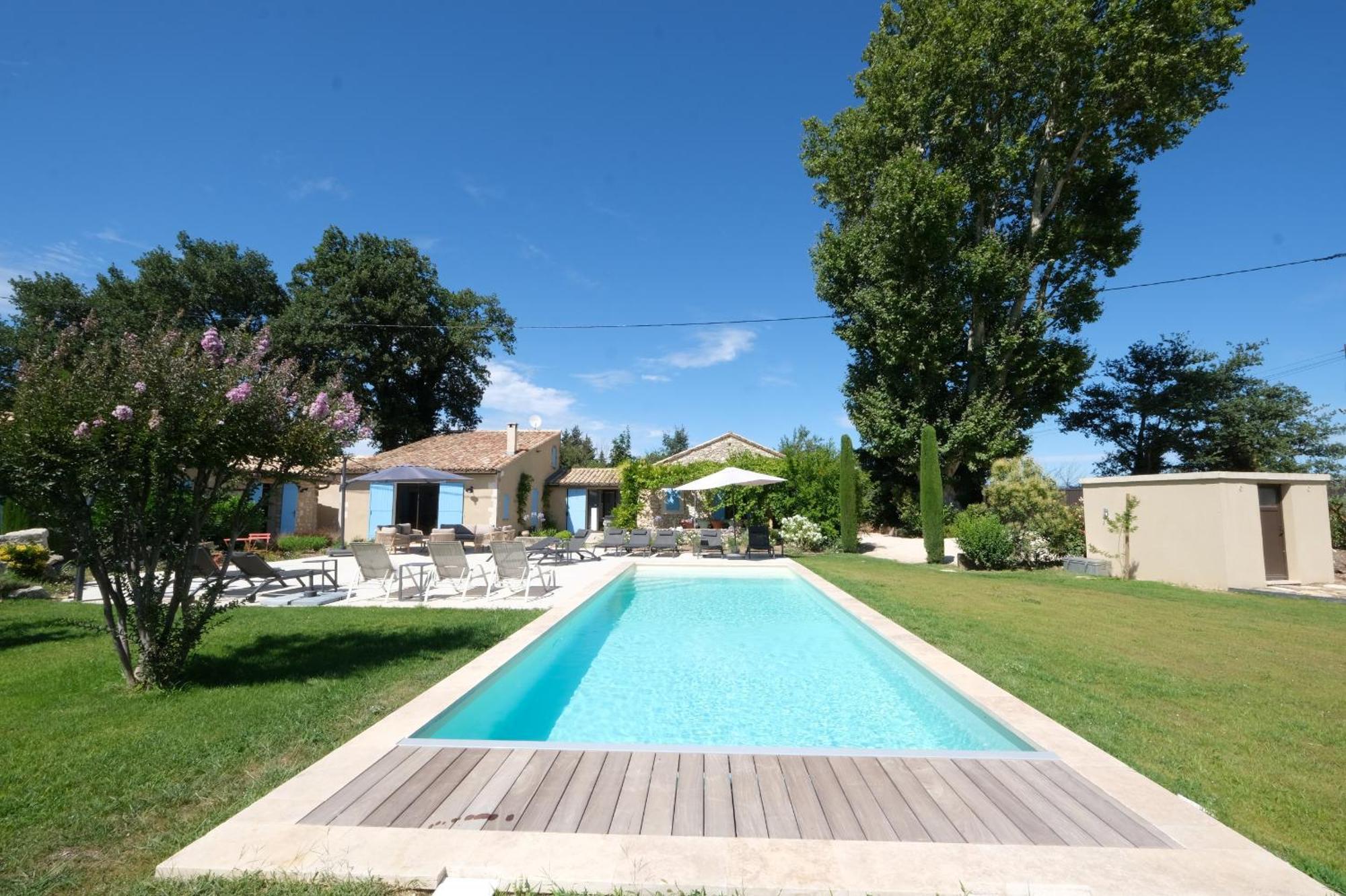 Provencal House With Heated Pool, View Of The Luberon In Robion - Accommodates 12 People. エクステリア 写真