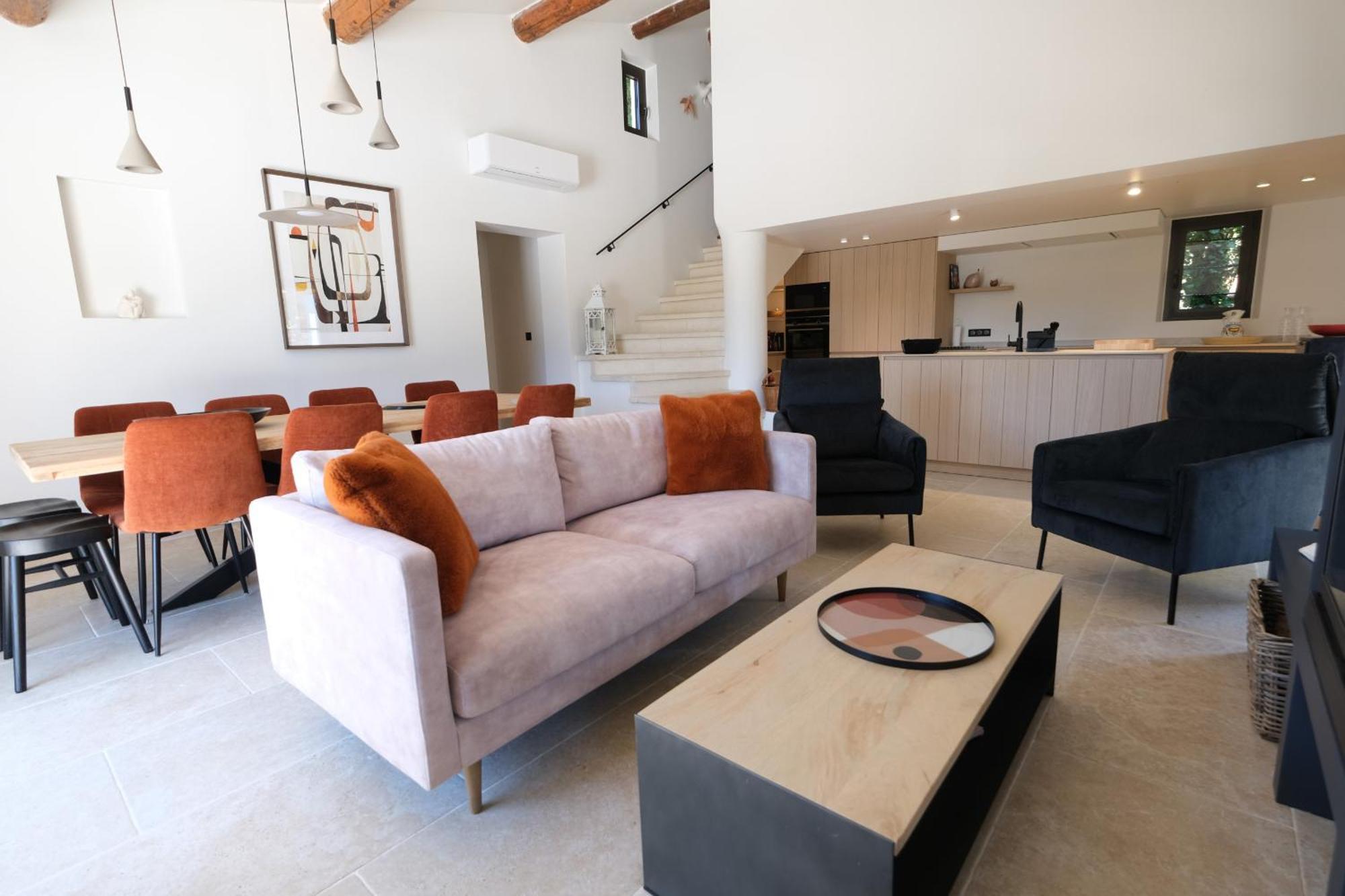 Provencal House With Heated Pool, View Of The Luberon In Robion - Accommodates 12 People. エクステリア 写真